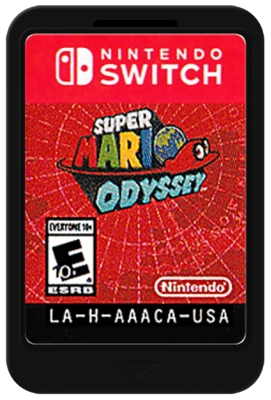 Super Mario Odyssey cartridge for Nintendo Switch NS video game