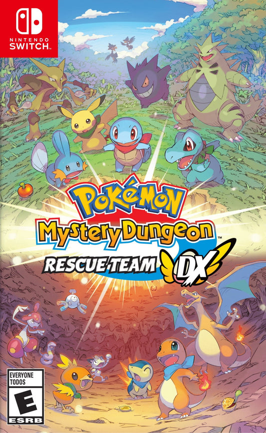 Pokémon Mystery Dungeon Rescue Team DX Nintendo Switch for role playing adventure video game fans featuring dungeon crawling gameplay turn based battles procedurally generated dungeons Pokémon team building rescue missions colorful graphics cooperative strategy and heartwarming storytelling collectible gaming appeal front cover art