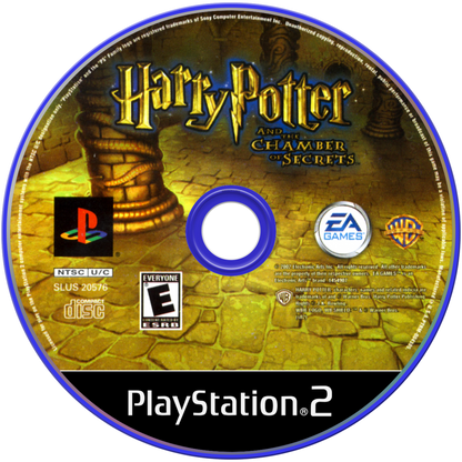 Harry Potter and the Chamber of Secrets disc art for PlayStation 2 (PS2) video game