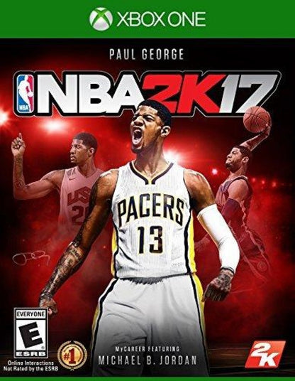 NBA 2K17: Cover art for Xbox One (XONE) sports basketball video game.