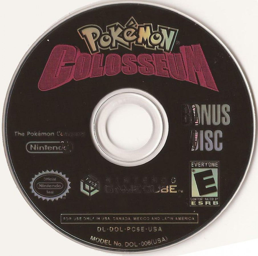 Pokémon Colosseum: Bonus Disc for Nintendo GameCube (GC) Pokémon RPG bonus content video game