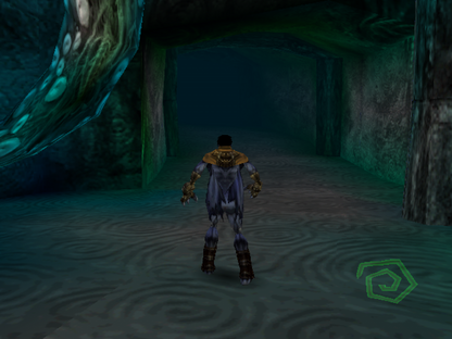 Legacy of Kain Soul Reaver Sega Dreamcast DC for retro video game enthusiasts featuring dark fantasy action adventure gameplay vampire themed storytelling exploration puzzle solving supernatural abilities combat mechanics gothic atmosphere classic Dreamcast collectible gaming appeal gameplay
