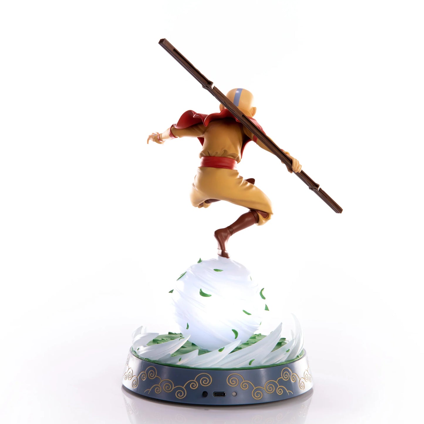 Aang 11" Statue Collector's Edition – Figure. Back view of figure