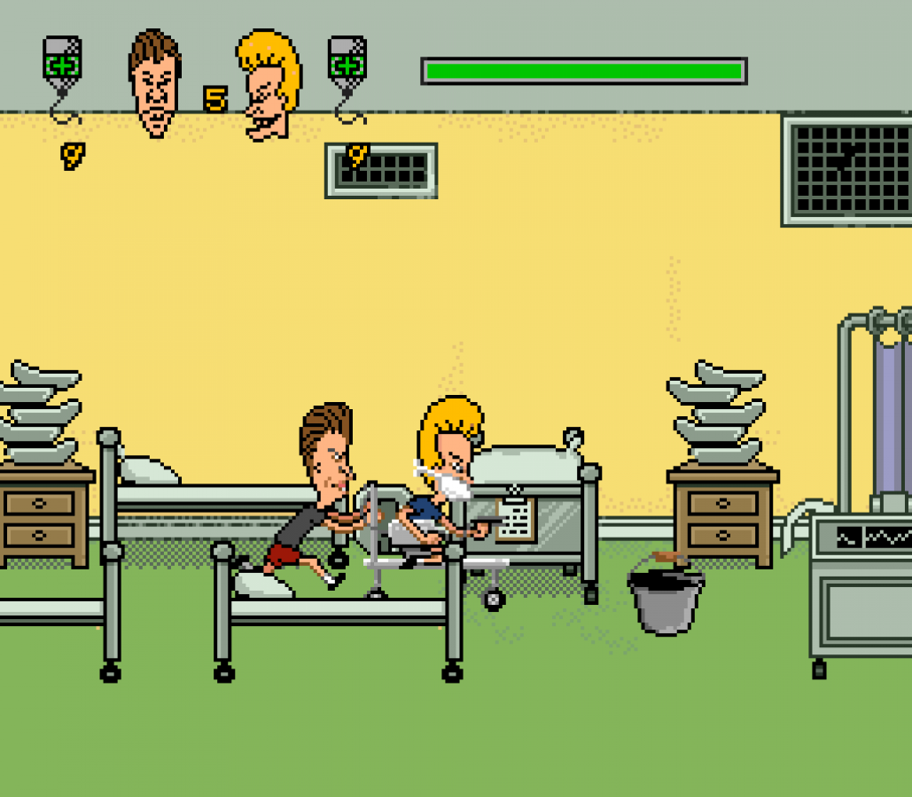 Beavis and Butthead – Super Nintendo Entertainment System (SNES) gameplay for retro comedy video game 