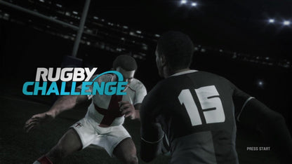 Jonah Lomu Rugby Challenge start screen for Xbox 360 (X360) sports rugby video game