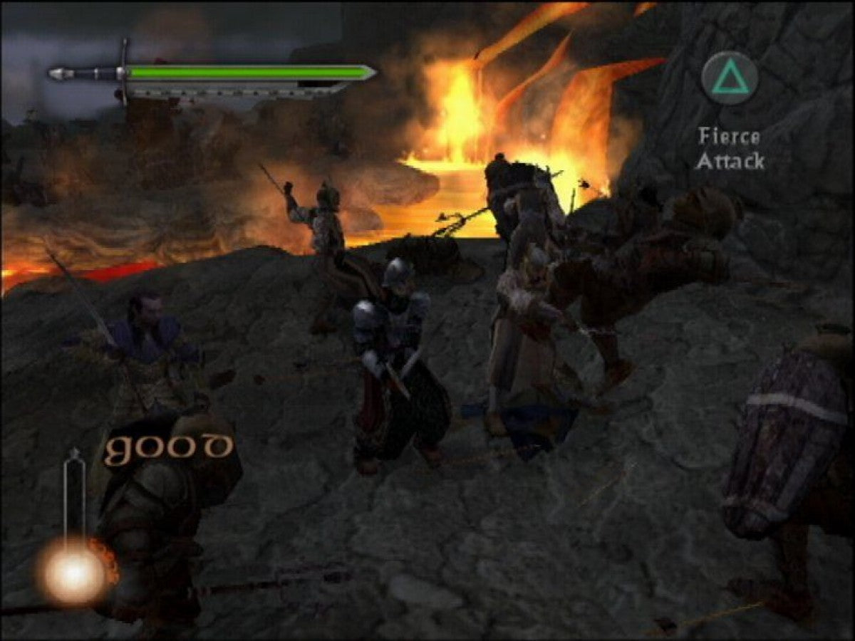 The Lord of the Rings: The Two Towers gameplay for PlayStation 2 video game