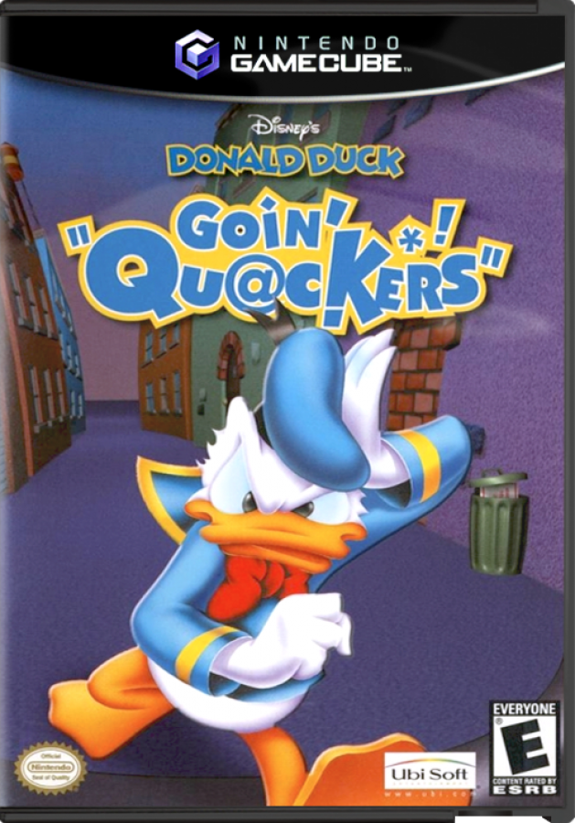 Disney Donald Duck: Goin' Quackers! cover art for GameCube (GC) platformer action-adventure video game