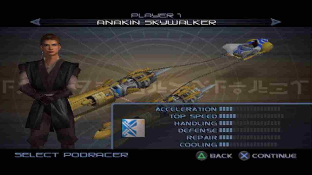 Star Wars: Racer Revenge – PlayStation 2 (PS2) video game gameplay, pod racing arcade game.