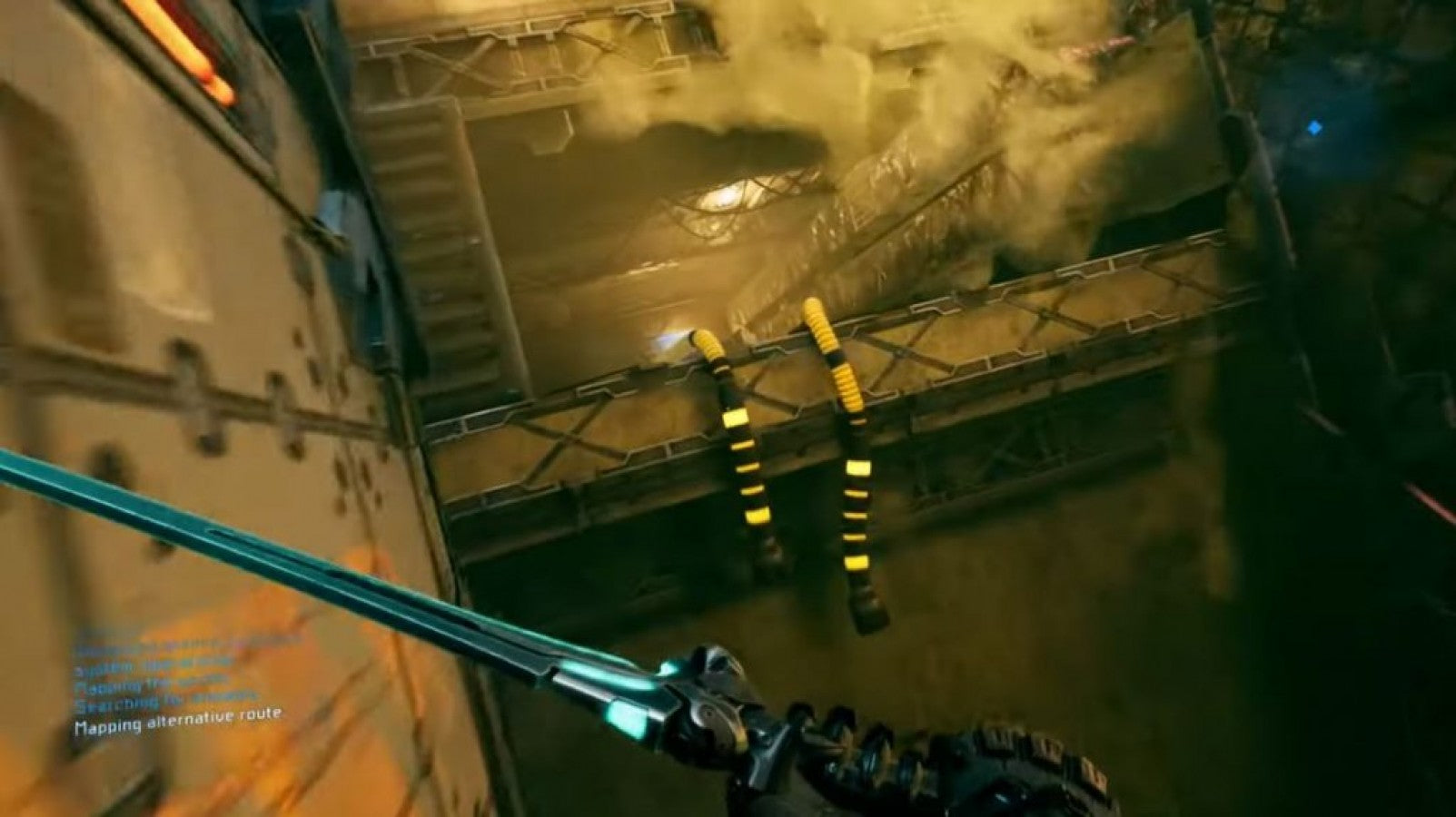 Ghostrunner game for the Xbox Series X featuring fast paced first person action gameplay with parkour movement one hit combat cyberpunk environments and precision platforming as players slice through enemies in a futuristic city gameplay