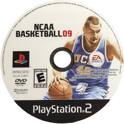 NCAA Basketball 09 – PlayStation 2 (PS2) college basketball sports video game disc