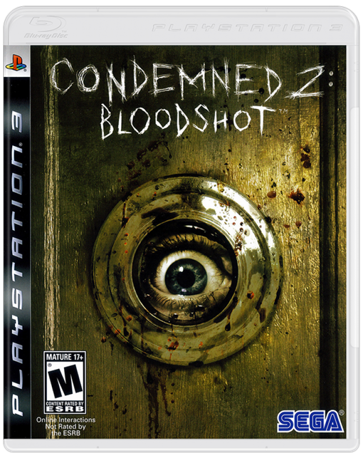 Condemned 2 Bloodshot PlayStation 3 horror action game cover art