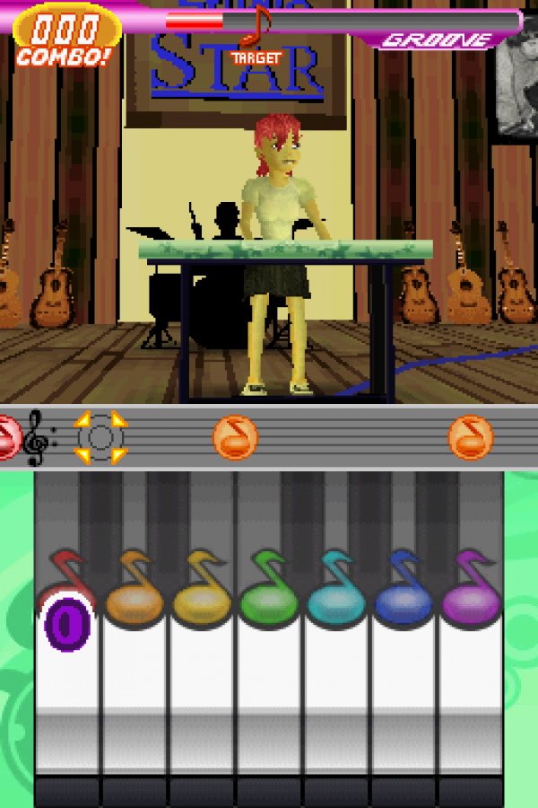 Imagine Rock Star Nintendo DS music simulation game letting players form a band perform songs and customize their rock star style gameplay