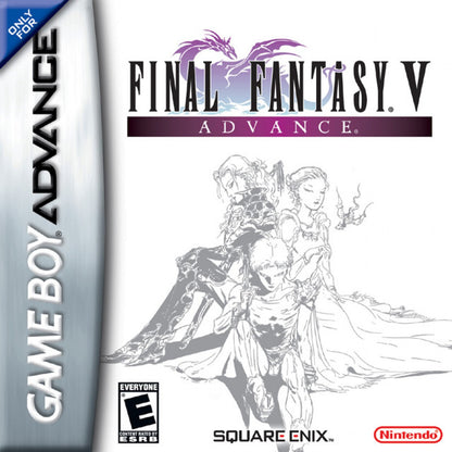Final Fantasy V Advance cartridge for the Game Boy Advance featuring classic turn based RPG gameplay with job class system character customization and expanded content from the original Final Fantasy V adventure cover art