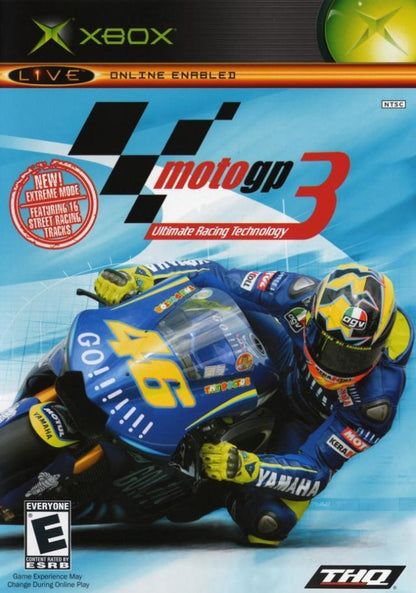 MotoGP 3: Ultimate Racing Technology cover art for Xbox (XBOX) video game