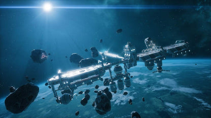 Everspace Stellar Edition Nintendo Switch rogue lite space combat shooter procedural generation six degrees of freedom permadeath meta progression unlockable ships blueprints crafting resource management gameplay