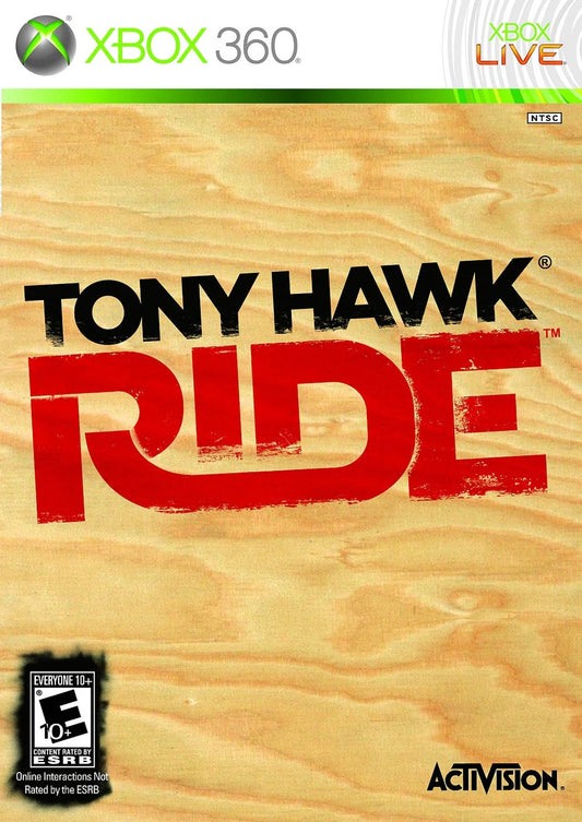 Tony Hawk: Ride cover art for Xbox 360 (X360) video game