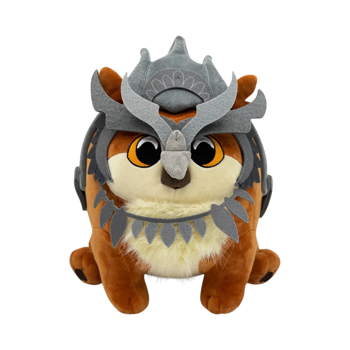 Baldur's Gate 3 Armoured Owlbear 9 Inch Plush collectible video game plush featuring the iconic Armoured Owlbear from Baldur's Gate 3 soft plush construction detailed armor design adorable fantasy character styling 9 inch size huggable collectible display item gaming merchandise and pop culture collectible appeal front