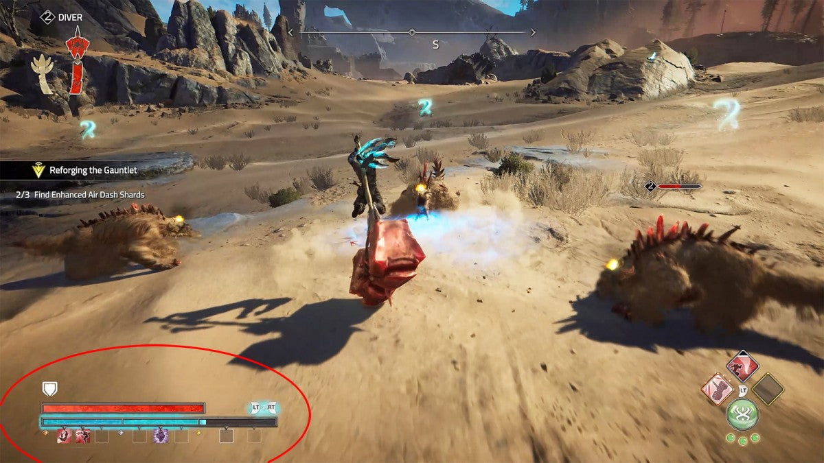 Atlas Fallen Limited Edition Case PlayStation 5 action RPG sand-surfing across fantasy desert landscapes gauntlet-powered combat shapeshifting weapons co-op multiplayer aerial traversal sun-scorched world lore-driven quests defeating wraiths Focus Entertainment gameplay screenshot
