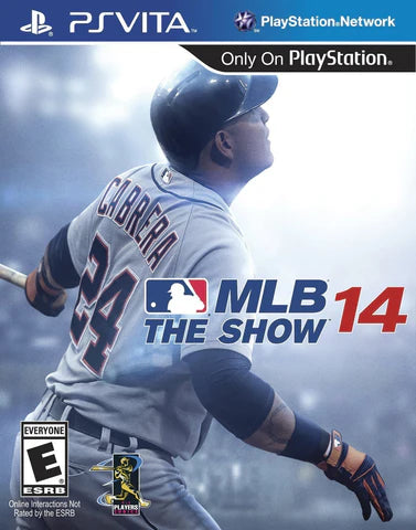 MLB 14 The Show retro PS Vita video game MLB The Show baseball sports simulation realistic gameplay Major League Baseball career mode multiplayer handheld console title PlayStation Vita release cover art
