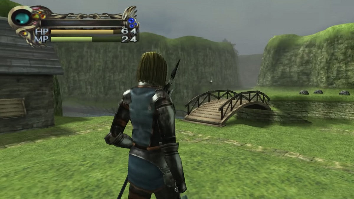 Eternal Ring PS2 Sony PlayStation 2 action RPG first person dungeon crawler fantasy magic ring system weapon crafting exploration combat FromSoftware early RPG title retro gaming PlayStation 2 software video game title gameplay