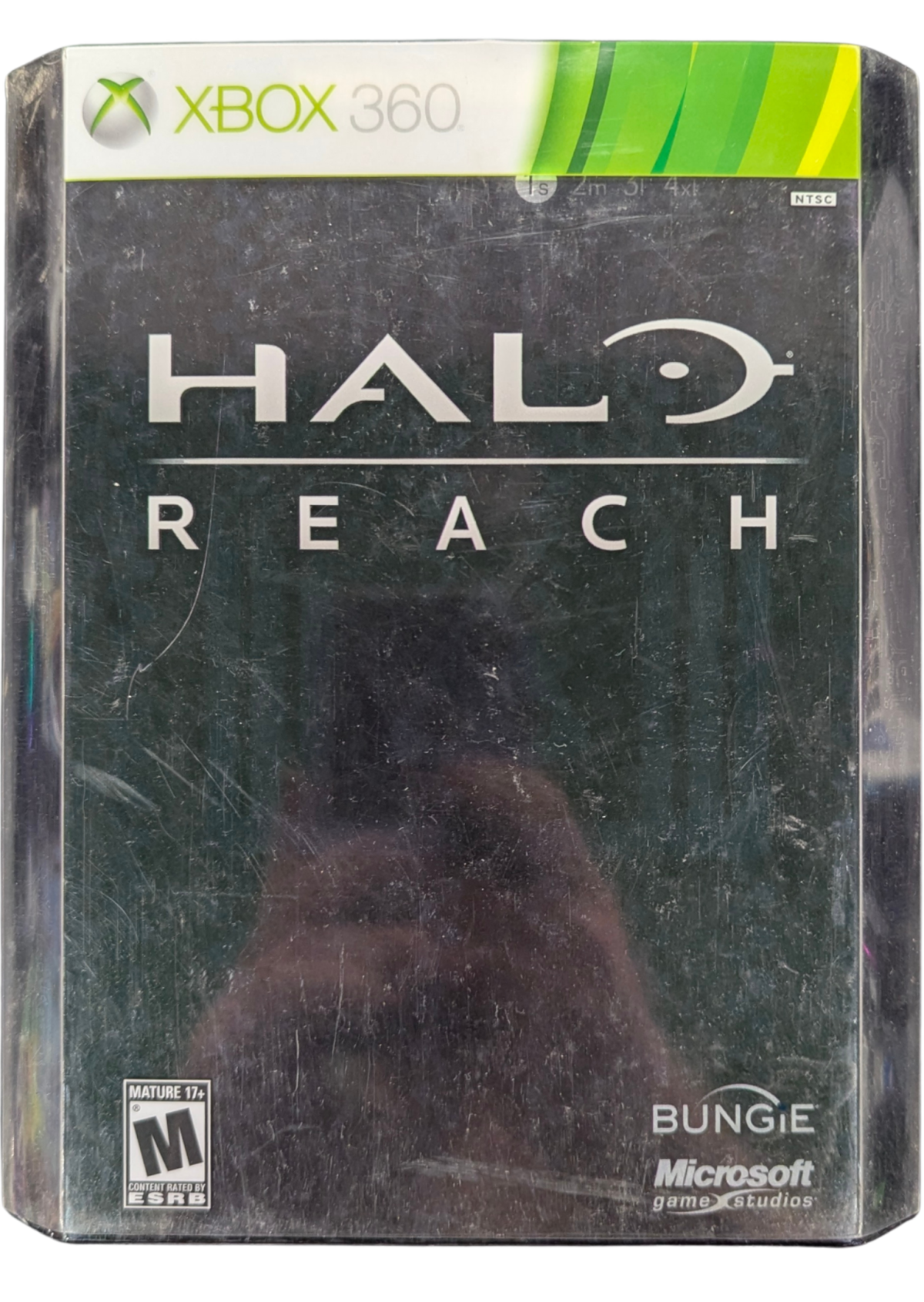 Halo Reach Limited Edition Xbox 360 X360 video game featuring first person shooter gameplay Noble Team Spartan soldiers Covenant alien battles futuristic military combat campaign storyline customizable Spartan armor energy weapons plasma rifles vehicle combat Warthog driving multiplayer matchmaking Firefight survival mode Forge map creation and Limited Edition collectible packaging classic Xbox 360 sci fi shooter action retro video game collection collectible gaming appeal front cover