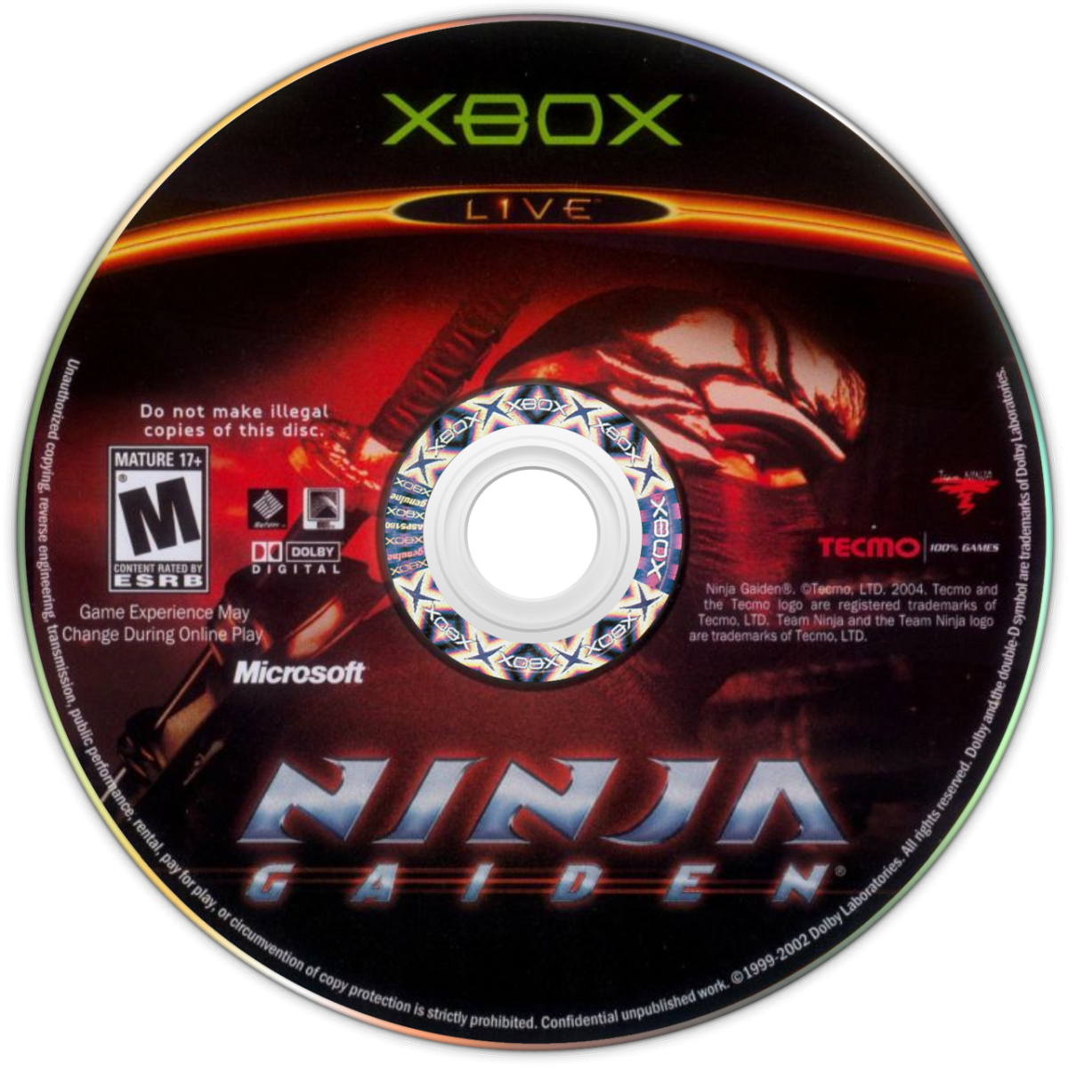 Ninja Gaiden retro Xbox video game Ninja Gaiden fast paced action hack and slash ninja combat challenging difficulty precision melee combat third person action adventure console title Xbox release disc