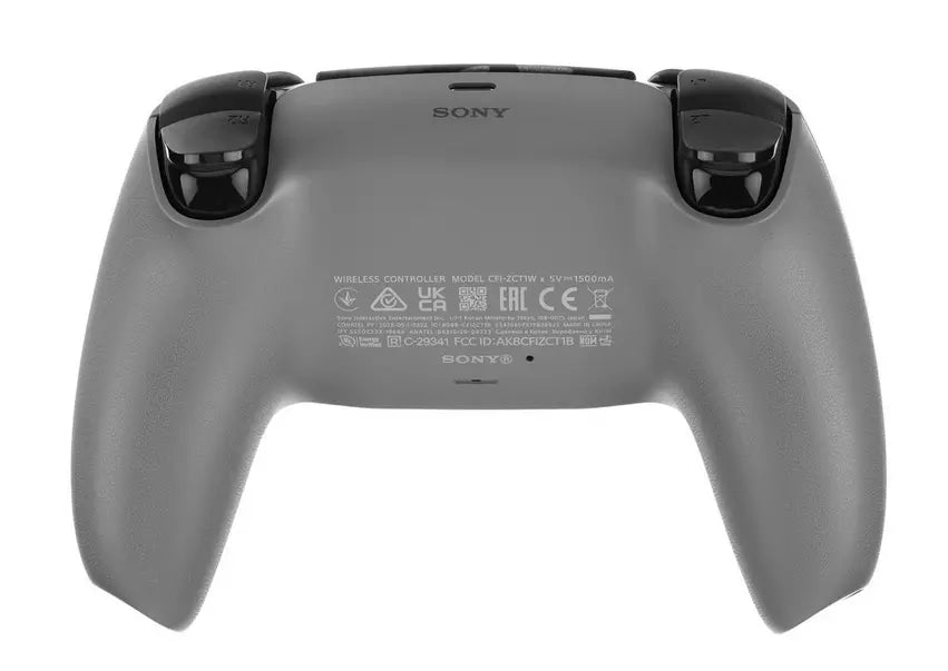 PlayStation 5 DualSense Wireless Controller New Gray Camo official accessory immersive gaming haptic feedback adaptive triggers built-in microphone create button back of controller