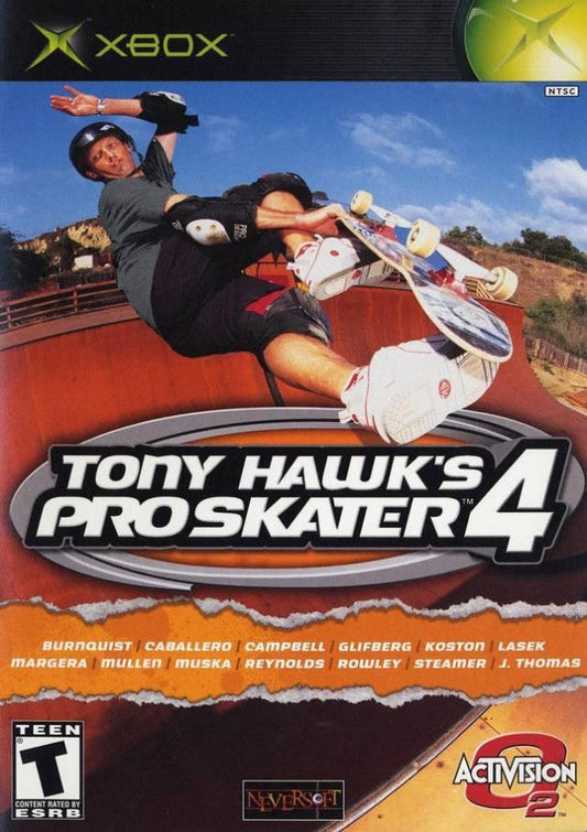 Tony Hawk's Pro Skater 4 cover art for Xbox (XBOX) video game