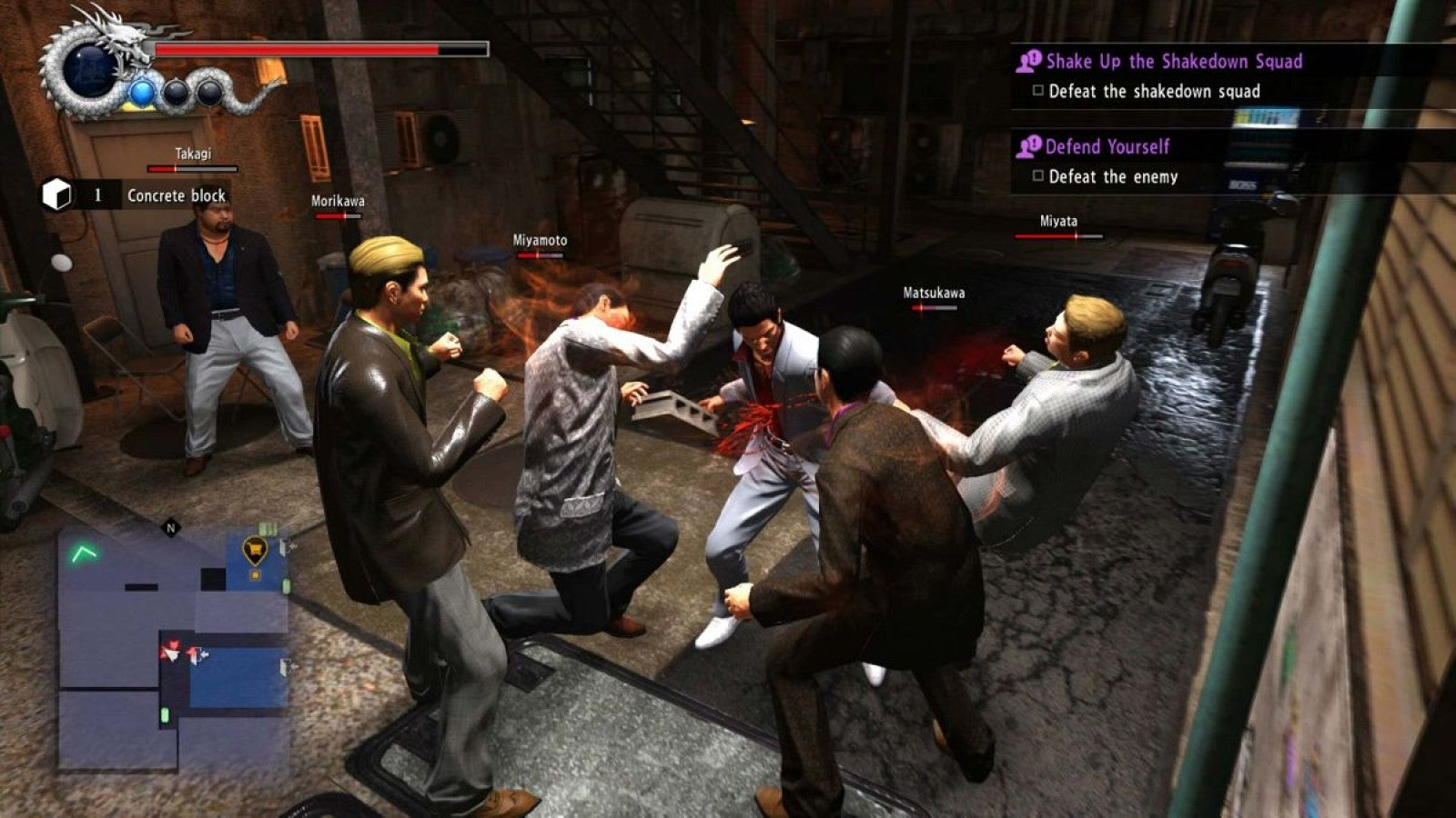 Yakuza 6: The Song of Life – PlayStation 4 (PS4) video game gameplay, action-adventure role-playing game.