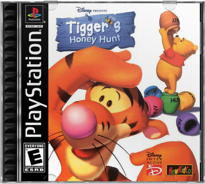 Disney’s Tigger’s Honey Hunt retro platform adventure game for PlayStation 1 (PS1) cover art