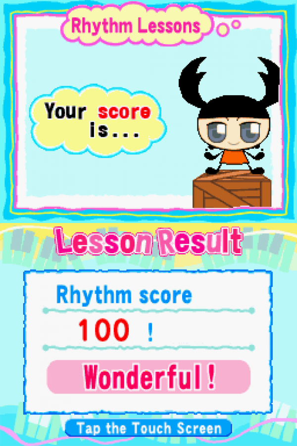 Rhythm ’n Notes Nintendo DS music training game focused on rhythm practice and ear-training exercises for learning notes and timing gameplay