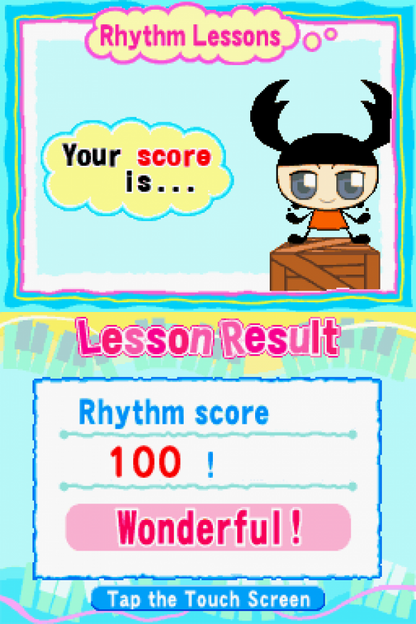 Rhythm ’n Notes Nintendo DS music training game focused on rhythm practice and ear-training exercises for learning notes and timing gameplay