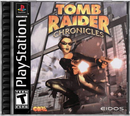 Tomb Raider Chronicles cover art for PlayStation 1 (PS1) action-adventure video game