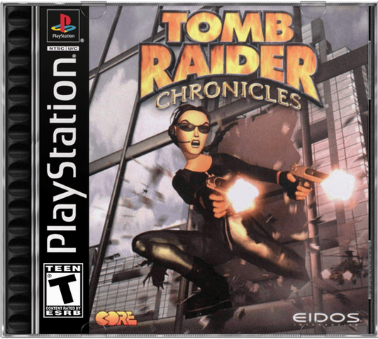 Tomb Raider Chronicles cover art for PlayStation 1 (PS1) video game