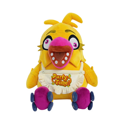 Chica's Party World 9 Inch Plush collectible Five Nights at Freddy's FNAF character plush featuring Chica's Party World themed design soft plush construction detailed character styling 9 inch size huggable collectible display item video game merchandise and gaming collectible appeal front