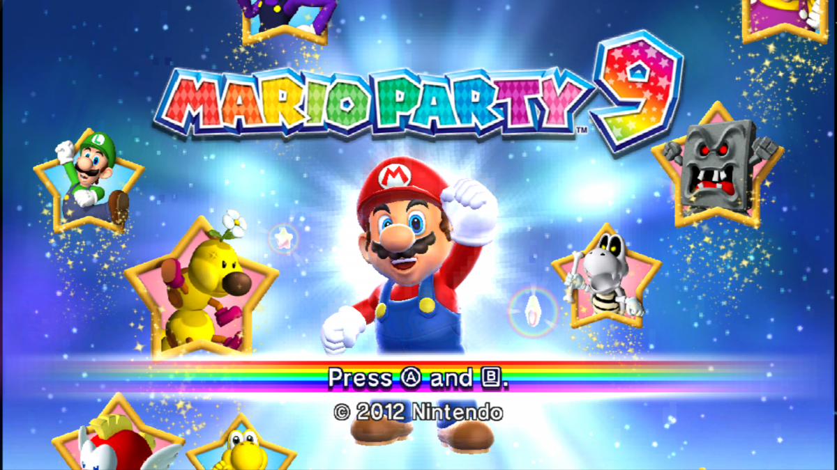 Mario Party 9 – Nintendo Wii (Wii) party board mini-game multiplayer video game title screen