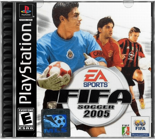 FIFA 2005 cover art for PlayStation 1 (PS1) video game