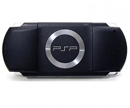 PSP 1000 console Sony PlayStation Portable handheld gaming system original PSP model widescreen LCD UMD disc media portable gaming device multimedia playback Sony PSP-1000 retro handheld console video game system back  