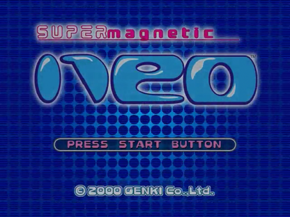 Super Magnetic Neo Sega Dreamcast retro video game platformer title screen
