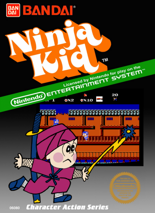 Ninja Kid [5 Screw] cover art for Nintendo Entertainment System (NES) video game
