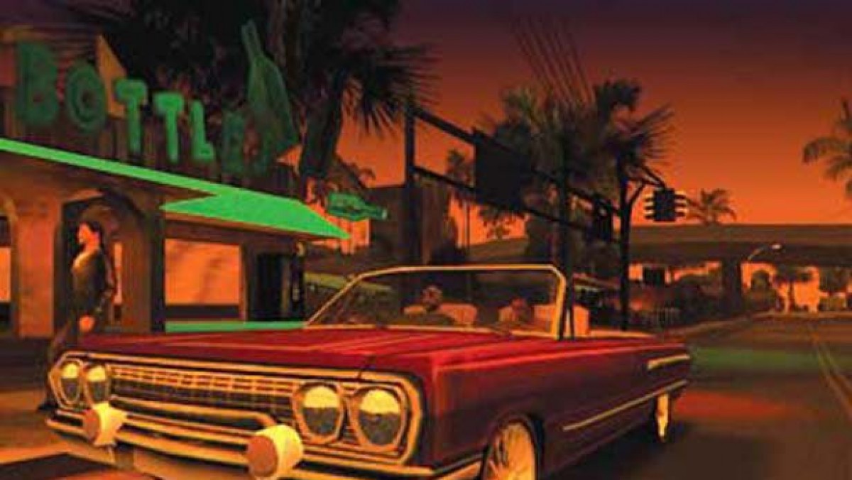 Retro Grand Theft Auto San Andreas Greatest Hits PS2 inspired design featuring open world crime action aesthetic vintage PlayStation 2 urban street culture gang warfare sprawling city environments chaotic missions iconic Rockstar gameplay nostalgic sandbox adventure presentation - gameplay