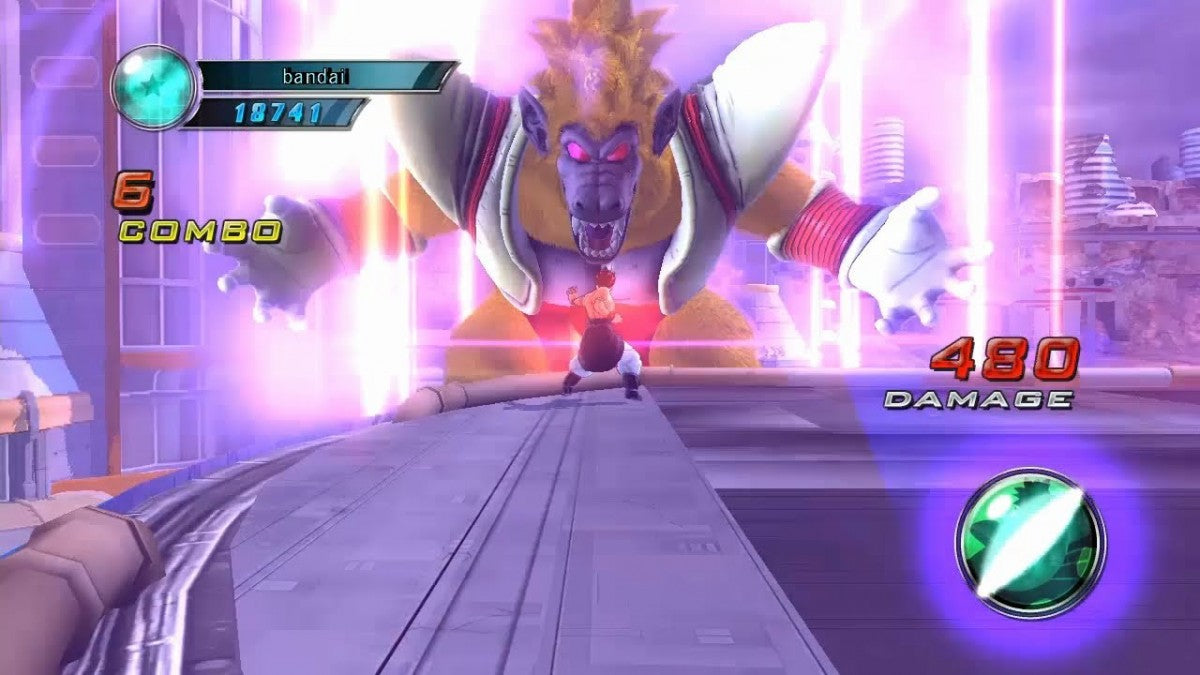 Dragon Ball Z Ultimate Tenkaichi Xbox 360 X360 anime fighting game featuring Goku Vegeta Super Saiyan transformations energy attacks cinematic battles story mode character creation and Dragon Ball Z action retro video game collection collectible gaming appeal gameplay screenshot