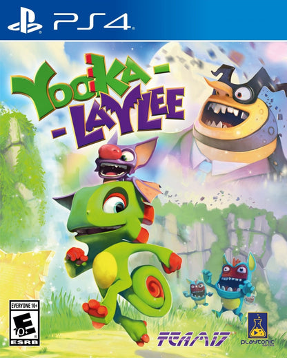Yooka Laylee game featuring colorful 3D platforming gameplay, open world exploration, and a retro-inspired adventure from the creators of Banjo-Kazooie cover art