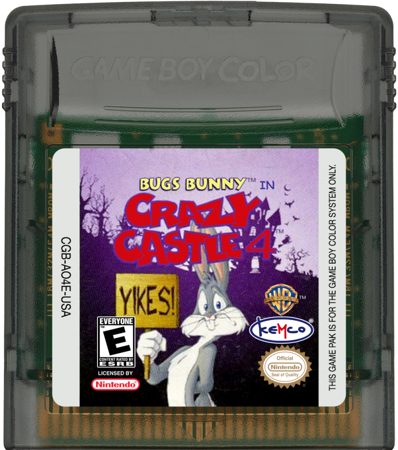 Bugs Bunny Crazy Castle 4 cartridge for Game Boy Color GBC video game