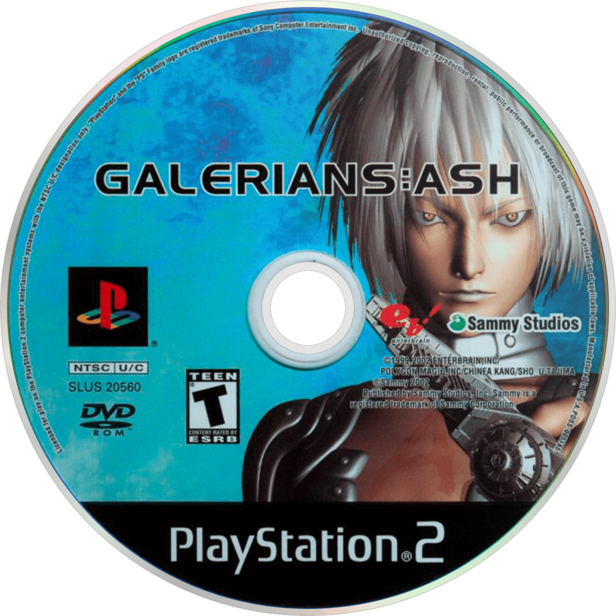 Galerians Ash PS2 Sony PlayStation 2 survival horror action game psychic powers sci fi story survival mechanics third person combat drug induced abilities atmospheric horror exploration retro gaming PlayStation 2 software video game title disc
