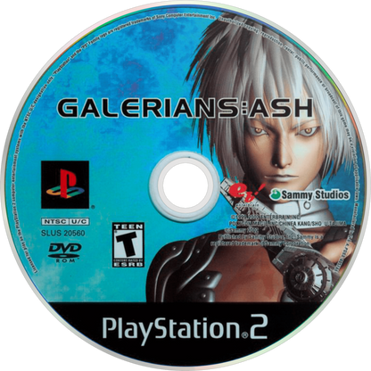 Galerians Ash PS2 Sony PlayStation 2 survival horror action game psychic powers sci fi story survival mechanics third person combat drug induced abilities atmospheric horror exploration retro gaming PlayStation 2 software video game title disc