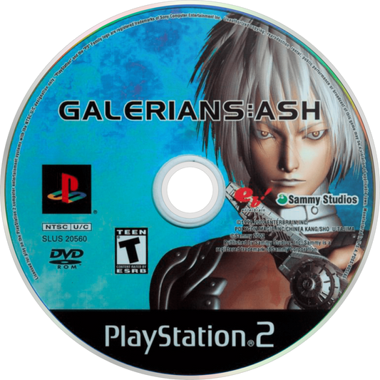 Galerians Ash PS2 Sony PlayStation 2 survival horror action game psychic powers sci fi story survival mechanics third person combat drug induced abilities atmospheric horror exploration retro gaming PlayStation 2 software video game title disc