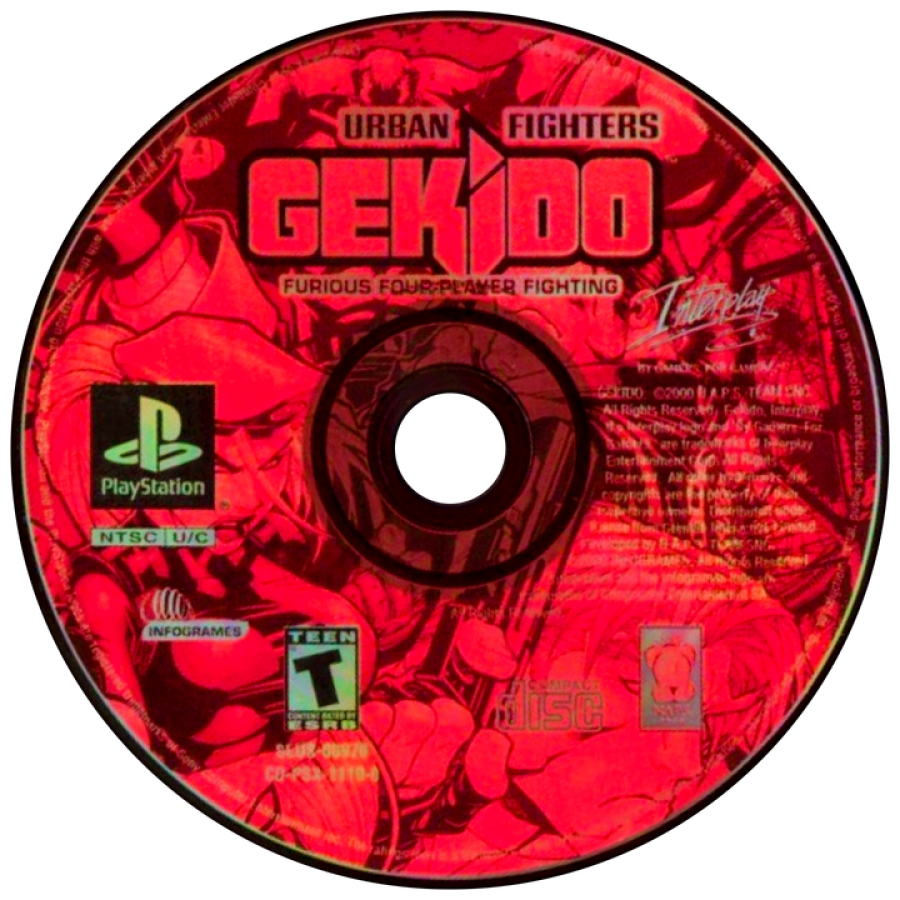Gekido Urban Fighters PlayStation PS1 for fighting action video game fans featuring fast paced martial arts combat street fighting gameplay multiple playable characters powerful attacks urban environments arcade style action challenging enemies and classic PlayStation gameplay collectible gaming appeal disc