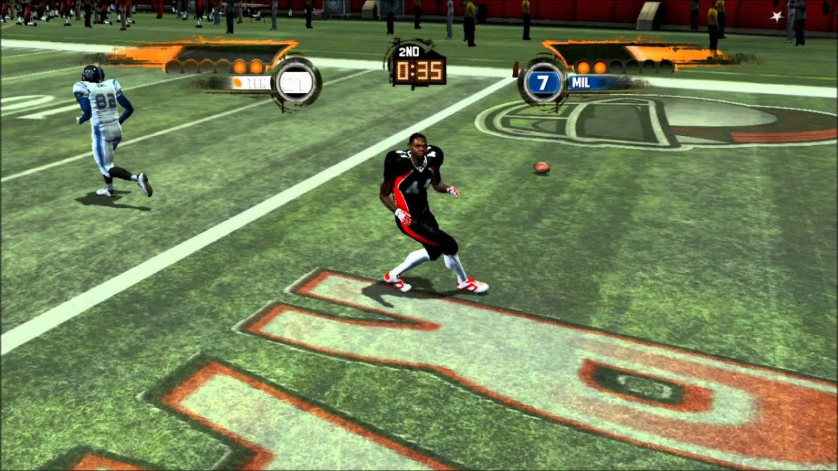 Blitz: The League for PlayStation 2 with intense arcade-style football theme gameplay
