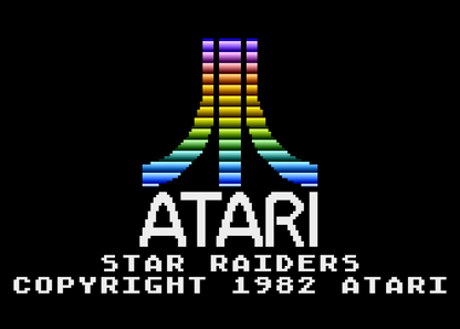 Star Raiders title starting screen art for Atari 5200 video game